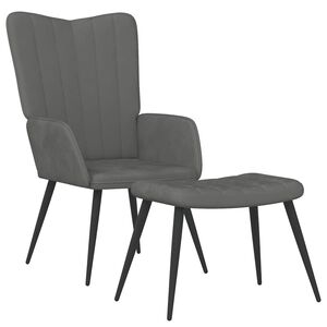 vidaXL &Pi;&omicron;&lambda;&upsilon;&theta;&rho;ό&nu;&alpha; Relax &Sigma;&kappa;&omicron;ύ&rho;&omicron; &Gamma;&kappa;&rho;&iota; &Beta;&epsilon;&lambda;&omicron;ύ&delta;&iota;&nu;&eta; &mu;&epsilon; &Sigma;&kappa;&alpha;&mu;&pi;ό