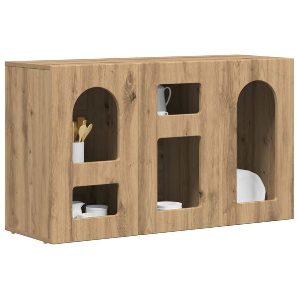 vidaXL &Pi;&lambda;&alpha;ϊ&nu;ό &gamma;&rho;&alpha;&phi;&epsilon;ί&omicron; Artisan Oak 100 x 35 x 59 &epsilon;&kappa; &Epsilon;&pi;&epsilon;&xi;&epsilon;&rho;&gamma;&alpha;&sigma;&mu;έ&nu;&omicron; &xi;ύ&lambda;&omicron;