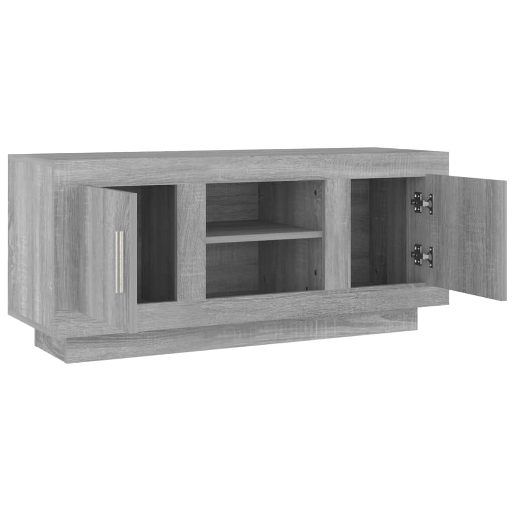 vidaXL Έπιπλο Τηλεόρασης Γκρι Sonoma 102x35x45 εκ. από Επεξεργ. Ξύλο