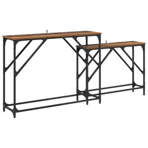 vidaXL &Tau;&rho;&alpha;&pi;έ&zeta;&iota; &kappa;&omicron;&nu;&sigma;ό&lambda;&alpha;&sigmaf; 2 &tau;&mu;&chi;. &Pi;&alpha;&lambda;&iota;ό &Xi;ύ&lambda;&omicron; 100 x 28 x 75 &epsilon;&kappa;.