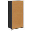 vidaXL Highboard &Mu;&alpha;ύ&rho;&eta; &Omicron;&xi;&upsilon;ά 62 x 36 x 121,5 &epsilon;&kappa; &Epsilon;&pi;&epsilon;&xi;&epsilon;&rho;&gamma;&alpha;&sigma;&mu;έ&nu;&omicron; &xi;ύ&lambda;&omicron;