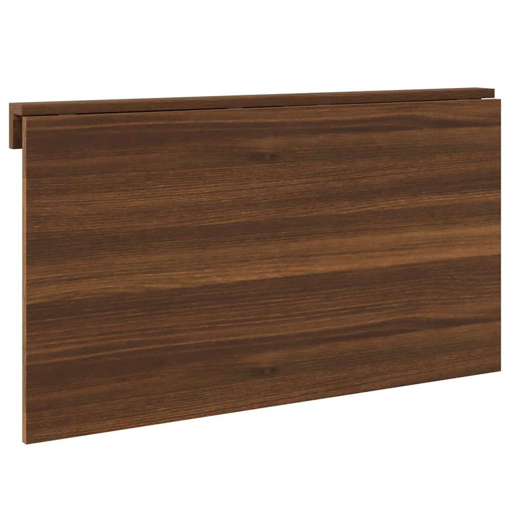 vidaXL Τραπέζι Τοίχου Πτυσσόμενο Καφέ Δρυς 100x60x56 εκ. Επεξ. Ξύλο