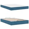 vidaXL Σκελετός Κρεβατιού Μπλε 140 x 200 cm Βελούδο