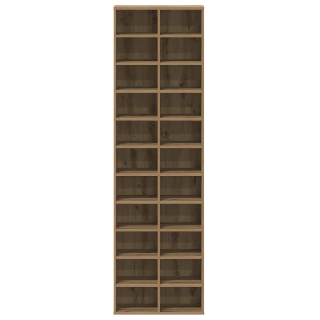 vidaXL Ντουλάπι παπουτσιών Artisan Oak 54x34x183cm Κατασκευασμένο ξύλο