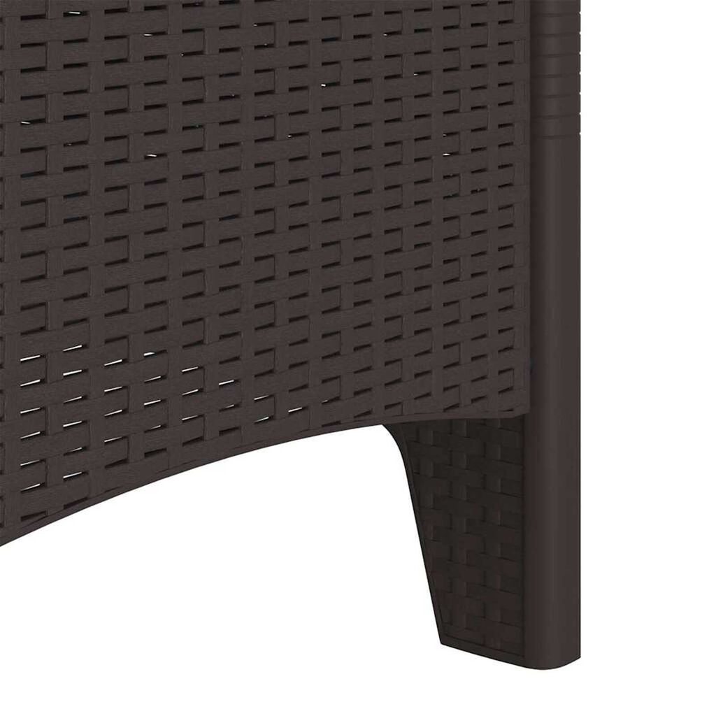 vidaXL Καρέκλα Κήπου 2 pcs Καφέ 53 x 49 x 85 εκ. PP