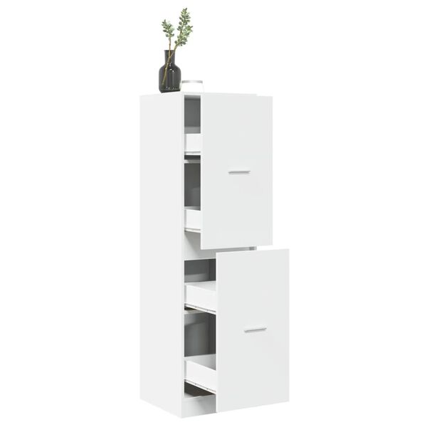 vidaXL Συρταριέρα Γενικής Χρήσης Λευκή 40 x 41 x 144,5 εκ. Επεξ. Ξύλο