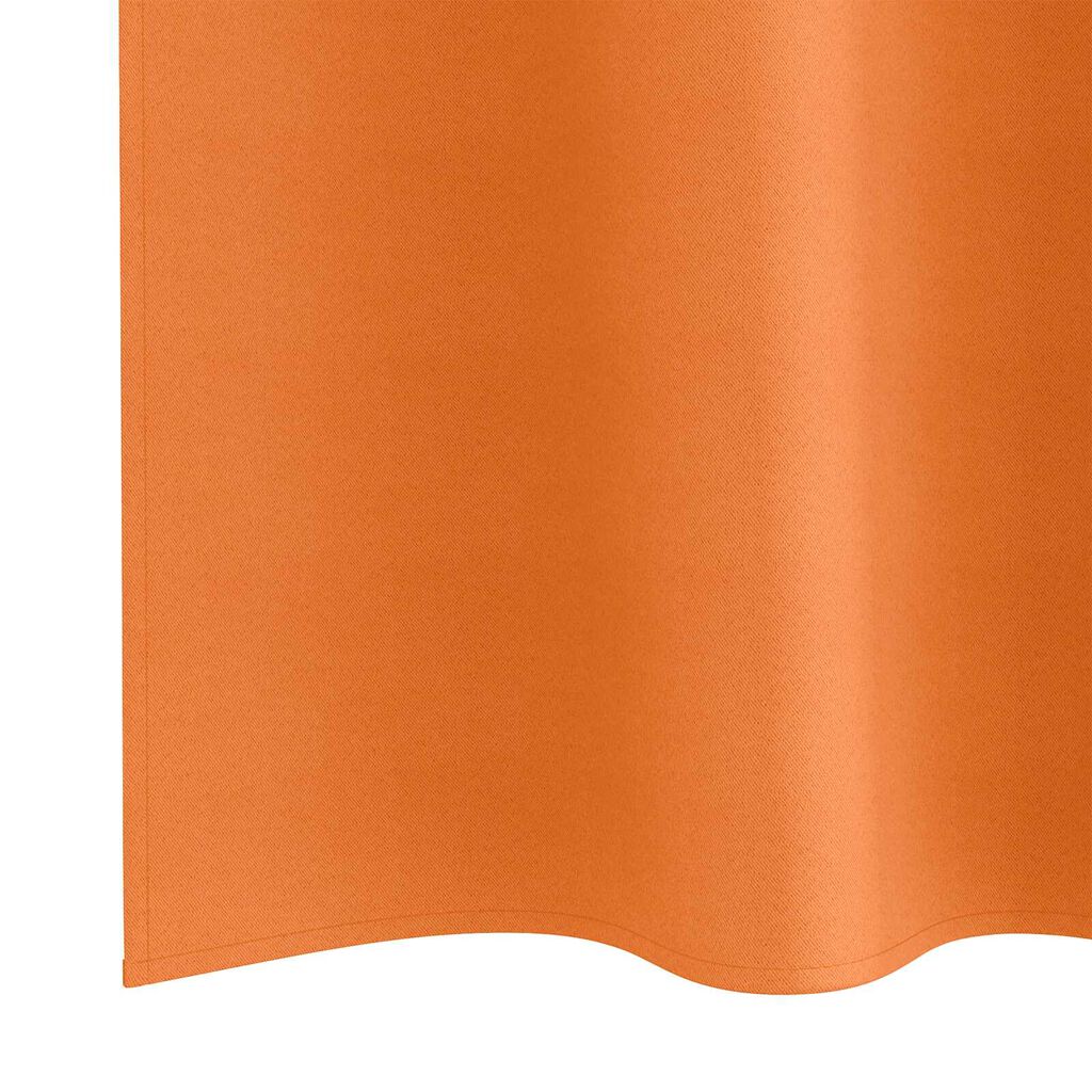 vidaXL Κουρτίνες 2 pcs Φωτεινό Πορτοκάλι 245 x 140 εκ. Πολυεστέρας