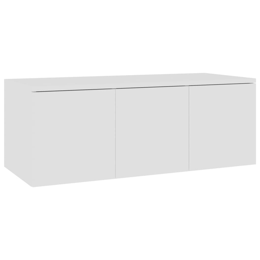 vidaXL Έπιπλο Τηλεόρασης Λευκό 80 x 34 x 30 εκ. από Επεξ. Ξύλο
