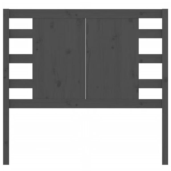 vidaXL Κεφαλάρι Γκρι 96 x 4 x 100 εκ. από Μασίφ Ξύλο Πεύκου