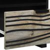 vidaXL Κομοδίνο Λευκό και μαύρο 40 x 33 x 46 εκ. Μασίφ ξύλο μάνγκο