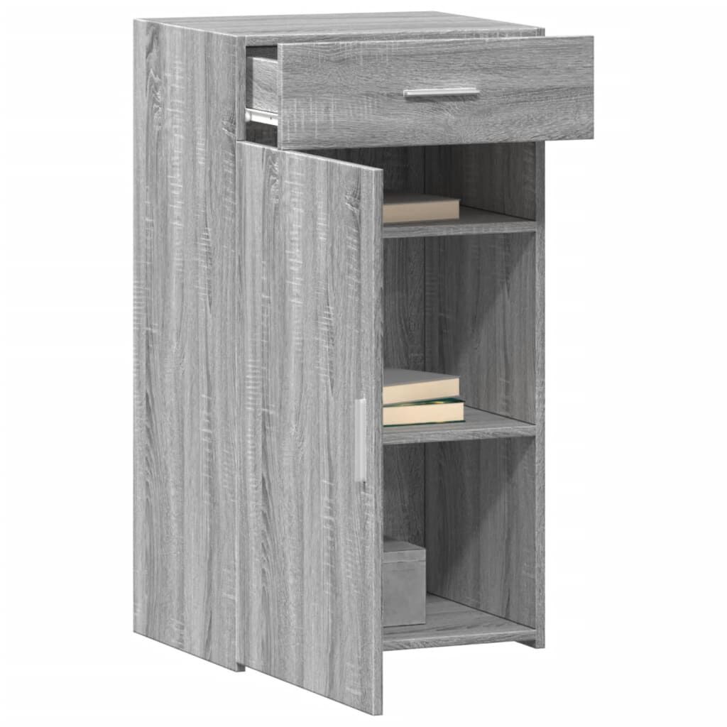 vidaXL Ραφιέρα Γκρι Sonoma 50x42,5x93 εκ. από Επεξεργασμένο Ξύλο