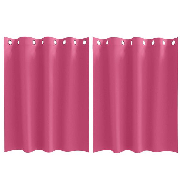 vidaXL Κουρτίνες 2 pcs Φωτεινό Ροζ 140 x 140 cm Πολυεστέρας