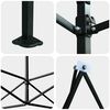 vidaXL Θερμοκήπιο με στέγη Πράσινο 200 x 200 x 300 εκ Ατσάλι