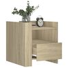 vidaXL Κομοδίνο Sonoma Δρυς 45x50x50 εκ. από Επεξεργασμένο Ξύλο