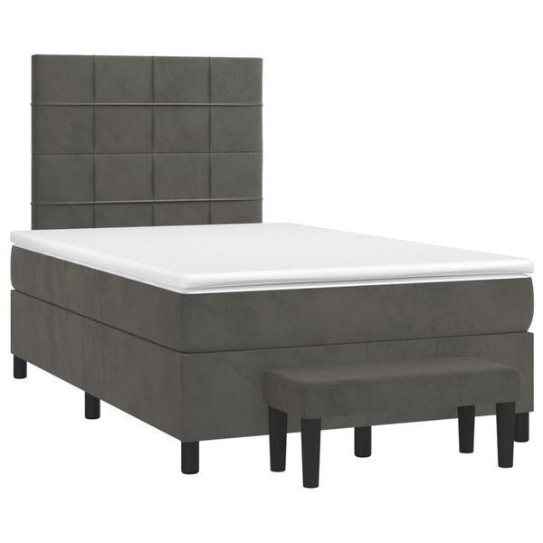 vidaXL &Kappa;&rho;&epsilon;&beta;ά&tau;&iota; Boxspring &mu;&epsilon; &Sigma;&tau;&rho;ώ&mu;&alpha; &Sigma;&kappa;&omicron;ύ&rho;&omicron; &Gamma;&kappa;&rho;&iota; 120x200 &epsilon;&kappa;. &Beta;&epsilon;&lambda;&omicron;ύ&delta;&iota;&nu;&omicron;