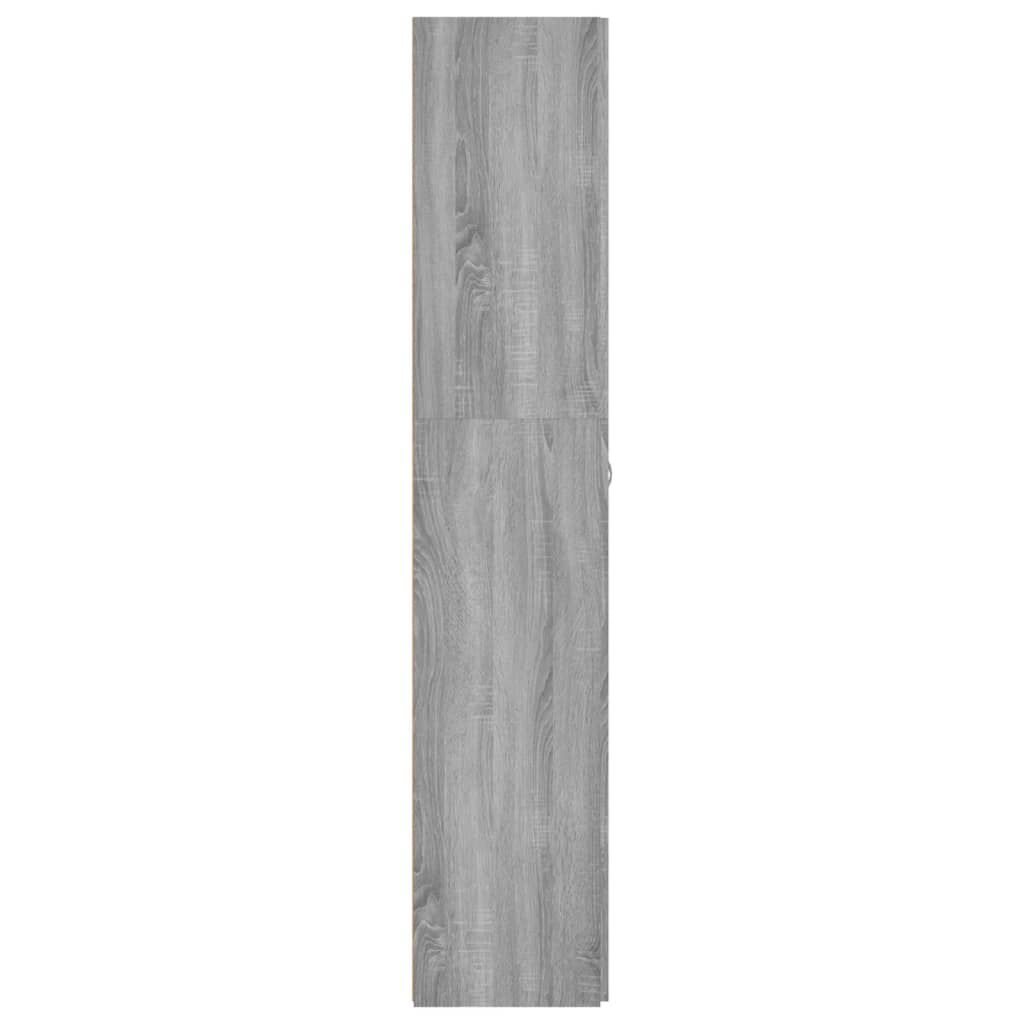 vidaXL Παπουτσοθήκη Γκρι Sonoma 80x35,5x180 εκ. από Επεξεργασμένο Ξύλο