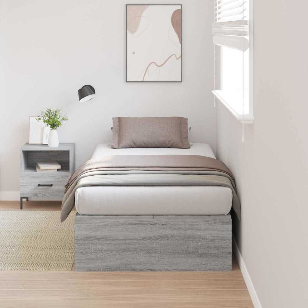 vidaXL Σκελετός Κρεβατιού Γκρι sonoma 190 x 90 x 31.5 εκ.
