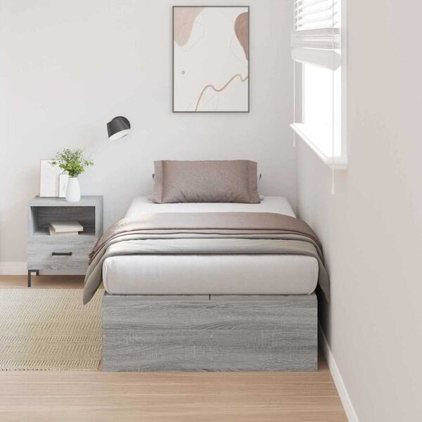 vidaXL Σκελετός Κρεβατιού Γκρι sonoma 190 x 90 x 31.5 εκ.