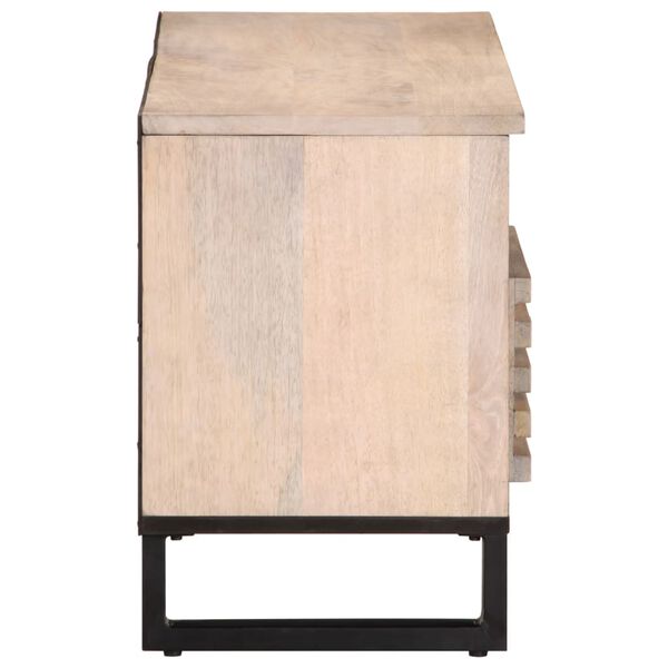 vidaXL Έπιπλο Τηλεόρασης 100x34x46 εκ. από Μασίφ Ξύλο Μάνγκο