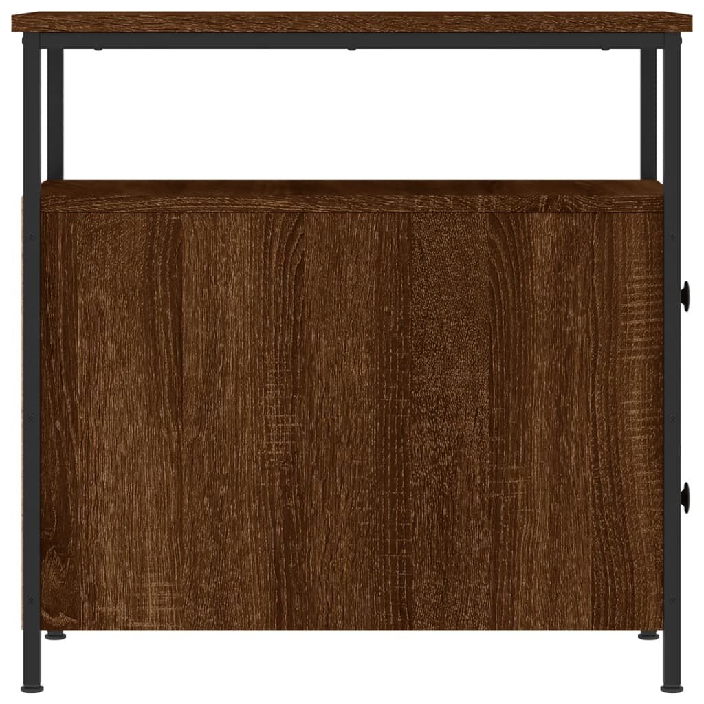 vidaXL Κομοδίνο Καφέ Δρυς 30 x 60 x 60 εκ. από Επεξεργασμένο Ξύλο