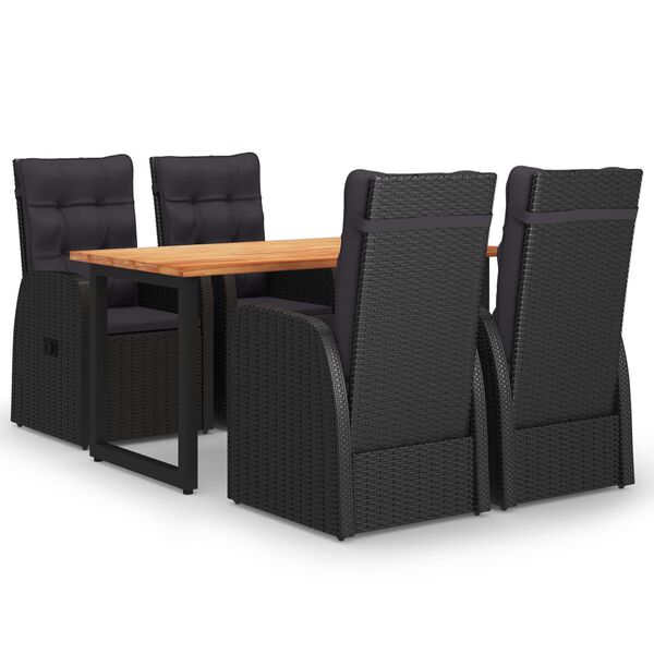 vidaXL &Sigma;&epsilon;&tau; &Tau;&rho;&alpha;&pi;&epsilon;&zeta;&alpha;&rho;ί&alpha;&sigmaf; &Kappa;ή&pi;&omicron;&upsilon; 5 &tau;&epsilon;&mu;. &Mu;&alpha;ύ&rho;&omicron; &alpha;&pi;ό &Sigma;&upsilon;&nu;&theta;. &Rho;&alpha;&tau;ά&nu; &mu;&epsilon; &Mu;&alpha;&xi;&iota;&lambda;ά&rho;&iota;&alpha;