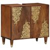 vidaXL Σετ Επίπλων Μπάνιου Επιτοίχιο 3 pcs Καφέ 62 x 33 x 58 εκ.