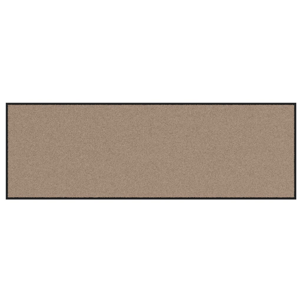 vidaXL Χαλάκι Εξώπορτας Μπεζ και Μαύρο 60 x 180 cm