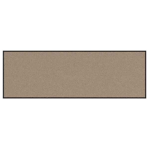 vidaXL Χαλάκι Εξώπορτας Μπεζ και Μαύρο 60 x 180 cm