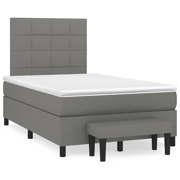 vidaXL &Kappa;&rho;&epsilon;&beta;ά&tau;&iota; Boxspring &mu;&epsilon; &Sigma;&tau;&rho;ώ&mu;&alpha; &Sigma;&kappa;&omicron;ύ&rho;&omicron; &Gamma;&kappa;&rho;&iota; 120x190 &epsilon;&kappa; &Upsilon;&phi;&alpha;&sigma;&mu;ά&tau;&iota;&nu;&omicron;