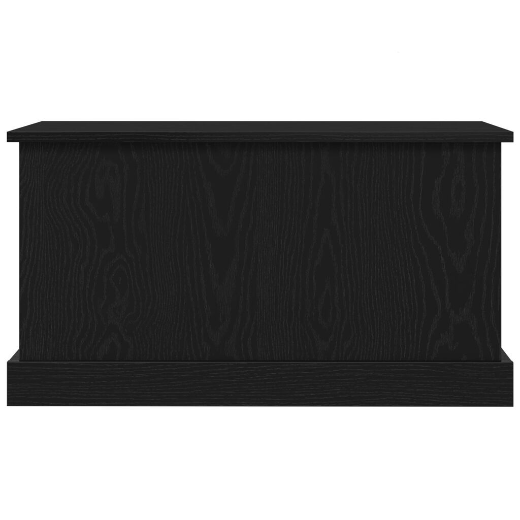vidaXL Κουτί Αποθήκευσης Μαύρο Δρυς 70x40x38 εκ. Κατασκευασμένο Ξύλο