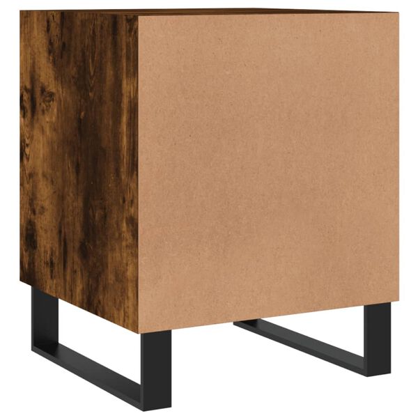 vidaXL Κομοδίνα 2 τεμ. Καπνιστή Δρυς 40x40x50 εκ. από Επεξεργ. Ξύλο