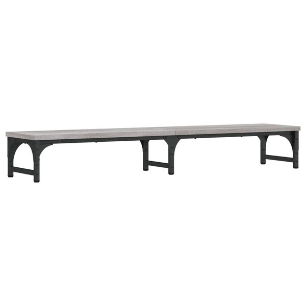 vidaXL Βάση Οθόνης Γκρι Sonoma 105x23x15,5 εκ. από Επεξεργασμένο Ξύλο