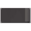 vidaXL Πίσω Πάνελ Κουζίνας 2 pcs Σκούρο Γκρι 100 x 50 cm