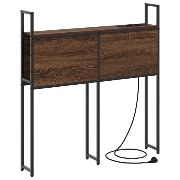 vidaXL Κεφαλάρι Αποθήκης Καφέ δρυς 80 cm Επεξεργασμένο ξύλο