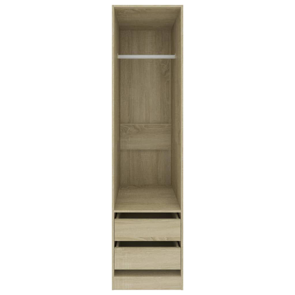 vidaXL Ντουλάπα με Συρτάρια Sonoma Δρυς 50 x 50 x 200 εκ. Επεξ. Ξύλο