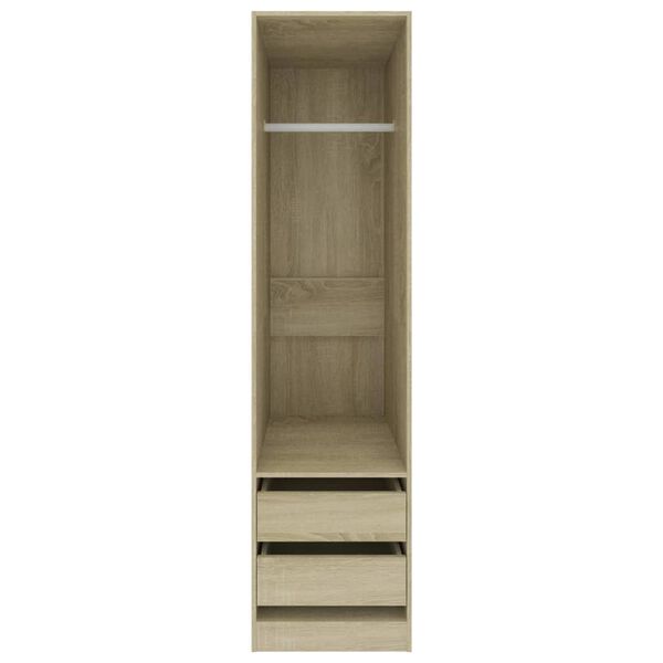 vidaXL Ντουλάπα με Συρτάρια Sonoma Δρυς 50 x 50 x 200 εκ. Επεξ. Ξύλο