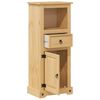 vidaXL Ντουλάπι Μπάνιου Corona 45x33x110 εκ. από Μασίφ Ξύλο Πεύκου