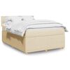 vidaXL &Kappa;&rho;&epsilon;&beta;ά&tau;&iota; Boxspring &mu;&epsilon; &Sigma;&tau;&rho;ώ&mu;&alpha; &Kappa;&rho;&epsilon;&mu; 160x200 &epsilon;&kappa;. &Upsilon;&phi;&alpha;&sigma;&mu;ά&tau;&iota;&nu;&omicron;