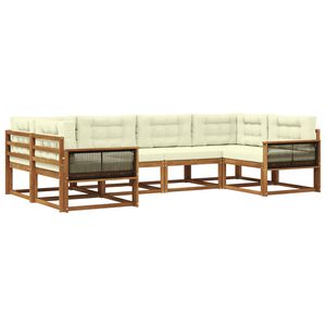 vidaXL &Sigma;&epsilon;&iota;&rho;ά &Kappa;&alpha;&nu;&alpha;&pi;έ &Epsilon;&xi;&omega;&tau;&epsilon;&rho;&iota;&kappa;&omicron;ύ &mu;&epsilon; &mu;&alpha;&xi;&iota;&lambda;ά&rho;&iota; 6 pcs &Phi;&upsilon;&sigma;&iota;&kappa;ό &kappa;&alpha;&iota; &Kappa;&rho;έ&mu;&alpha;