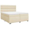 vidaXL &Kappa;&rho;&epsilon;&beta;ά&tau;&iota; Boxspring &mu;&epsilon; &Sigma;&tau;&rho;ώ&mu;&alpha; &Kappa;&rho;&epsilon;&mu; 200x200 &epsilon;&kappa;. &Upsilon;&phi;&alpha;&sigma;&mu;ά&tau;&iota;&nu;&omicron;
