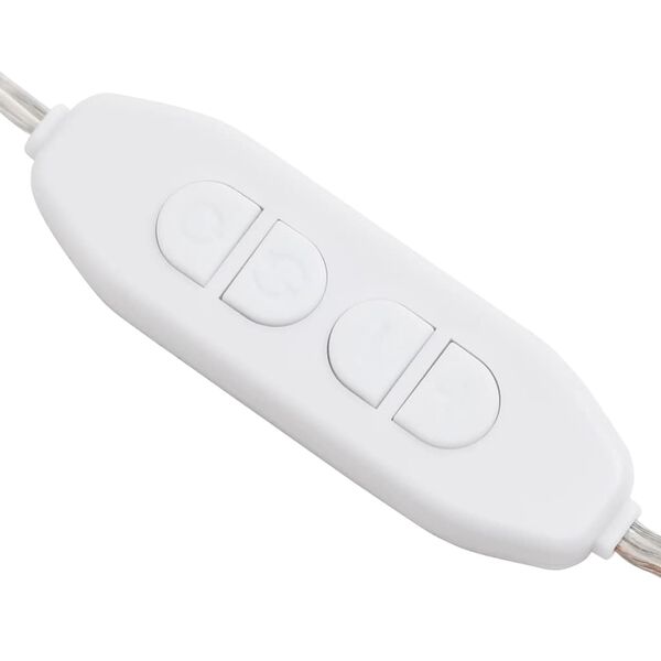 vidaXL Καθρέφτης Τοίχου Ορθογώνιος με Φωτισμό LED Γυάλ. Χωρίς Πλαίσιο