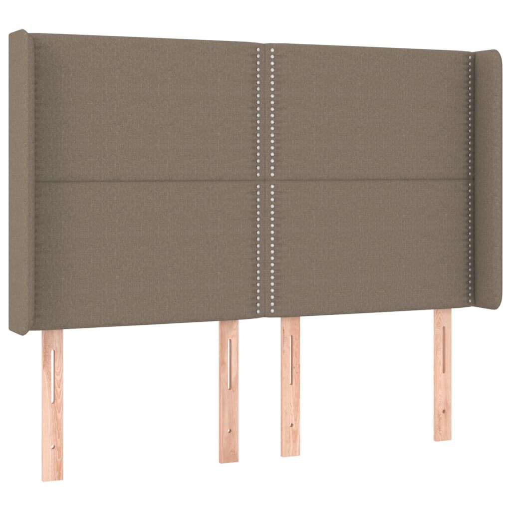vidaXL Κεφαλάρι με Πτερύγια Taupe 147x16x118/128 εκ. Υφασμάτινο