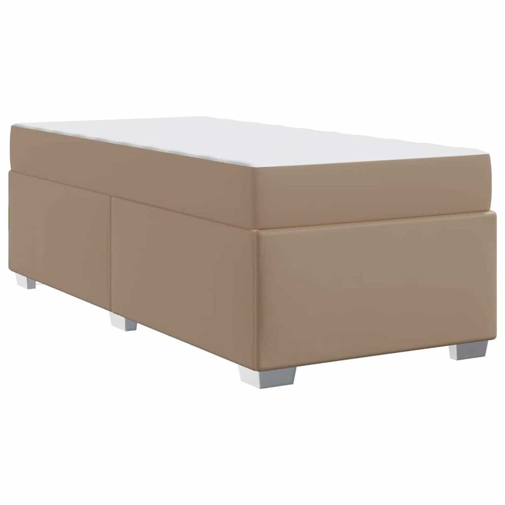vidaXL Σκελετός Κρεβατιού Καπουτσίνο 80 x 200 cm Τεχνητό δέρμα