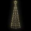 vidaXL LED Χριστουγεννιάτικο Δέντρο Θερμό λευκό 250 cm Σίδερο