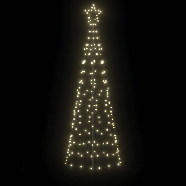vidaXL LED Χριστουγεννιάτικο Δέντρο Θερμό λευκό 250 cm Σίδερο