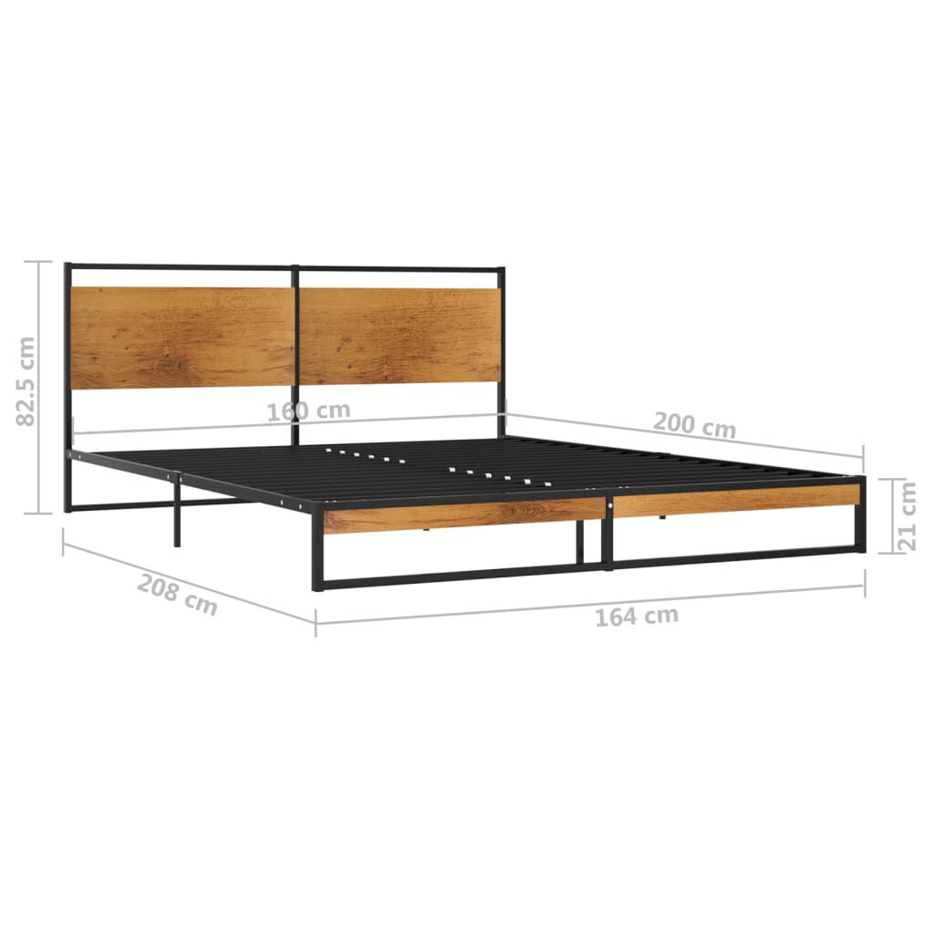 vidaXL Πλαίσιο Κρεβατιού 160 x 200 εκ. Μεταλλικό
