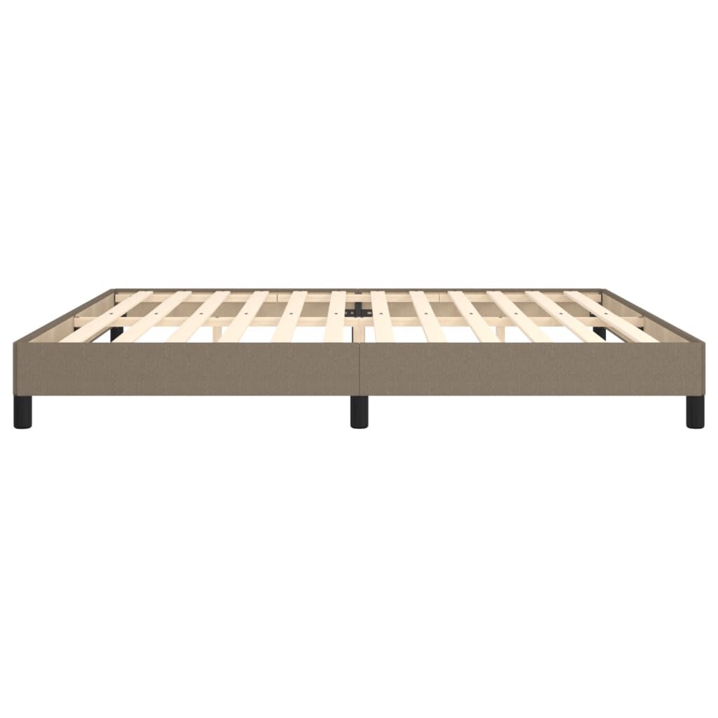 vidaXL Σκελετός Κρεβατιού Χωρίς Στρώμα Taupe 200x200 εκ.Υφασμάτινο