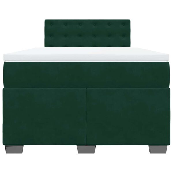 vidaXL &Kappa;&rho;&epsilon;&beta;ά&tau;&iota; Boxspring &mu;&epsilon; &Sigma;&tau;&rho;ώ&mu;&alpha; &Sigma;&kappa;&omicron;ύ&rho;&omicron; &Pi;&rho;ά&sigma;&iota;&nu;&omicron; 140x190&epsilon;&kappa;. &Beta;&epsilon;&lambda;&omicron;ύ&delta;&iota;&nu;&omicron;
