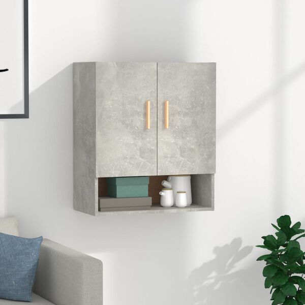 vidaXL Ντουλάπι Τοίχου Γκρι Σκυρ. 60x31x70 εκ. Επεξεργασμένο Ξύλο