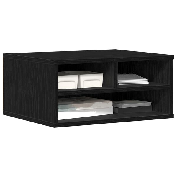 vidaXL Σταντ Εκτυπωτή Μαύρη Δρυς 49x40x22,5 εκ Επεξεργασμένο Ξύλο